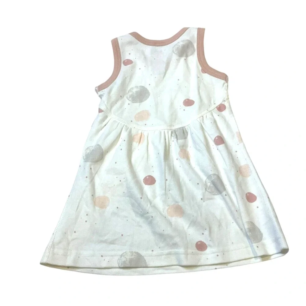 Kate Waterhouse Sapling Girls Blushing Orbit Dress Organic Cotton Size 3-6M NWT